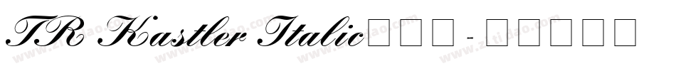 TR Kastler Italic手机版字体转换